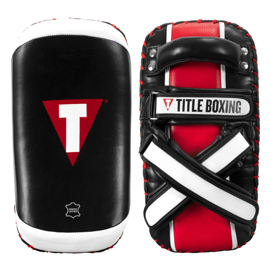 TITLE Boxing X-Factor Leather Thai Pads (Pair)